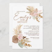 Einladung von Boho zum Geburtstag - jedes Alter (Vorne/Hinten)