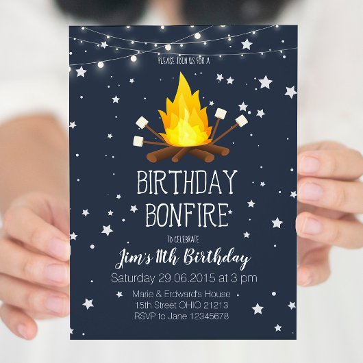 Einladung von Bonfire Birthday