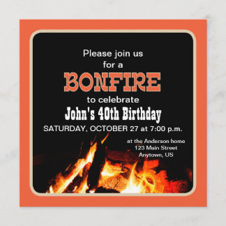 Einladung von Bonfire Birthday