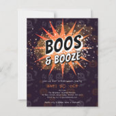 Einladung von Boos & Booze Adult (Vorderseite)