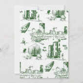 Einladung von Boston Toile Forest Green (Rückseite)