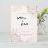 Einladung von botanischem Flora (Stehend Vorderseite)