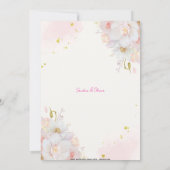 Einladung von botanischem Flora (Rückseite)