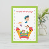 Einladung von Bounce House Kindergeburtstag (Stehend Vorderseite)