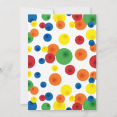 Einladung von Bouncy Ball zum Geburtstag (Rückseite)