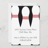 Einladung von Bowling Birthday Party (Rückseite)