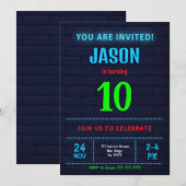 Einladung von Boy Birthday (Vorne/Hinten)