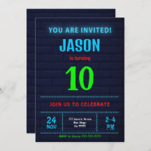 Einladung von Boy Birthday