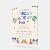 Einladung von Boy Birthday Acrylschild (Winkel)