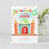 Einladung von Boy Bounce (Stehend Vorderseite)