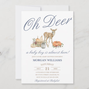 Einladung von Boy Deer Baby Shower