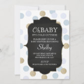 Einladung von Boy Winter Baby Shower (Vorderseite)