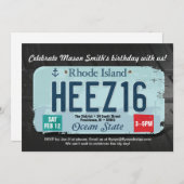 Einladung von Boy zum 16. Geburtstag (Vorne/Hinten)