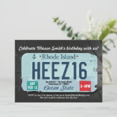 Einladung von Boy zum 16. Geburtstag (Stehend Vorderseite)