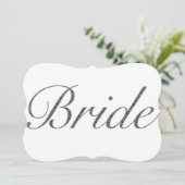 Einladung von Braut (Stehend Vorderseite)