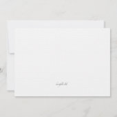 Einladung von Brautschuhen (Rückseite)