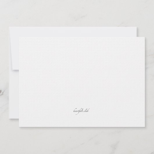 Einladung von Brautschuhen (Rückseite)