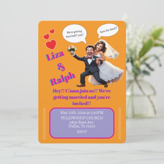 " EINLADUNG VON BREITERN " (Stehend Vorderseite)