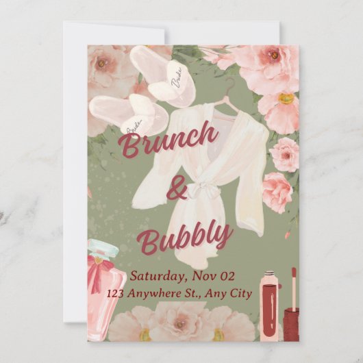 Einladung von Bridal Brunch (Vorderseite)