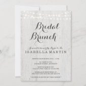 Einladung von Bridal Brunch - Rustikale Hochzeit (Vorderseite)