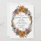 Einladung von Bridal-Dusche "Vergiss-Me-Not Wreath (Vorderseite)