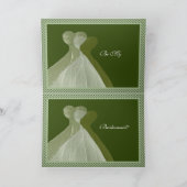 Einladung von Bridesmaid - Sage & Olive Green Gown (Innenseite)