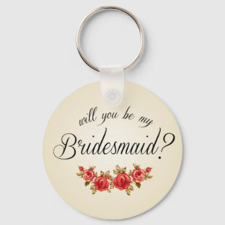 Einladung von Bridesmaid Schlüsselanhänger