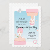 Einladung von Bridesmaid zum Wellness-Center Day (Vorne/Hinten)