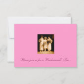 Einladung von Bridesmaiern zum Tee (Vorderseite)