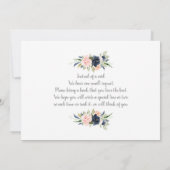 Einladung von Bruder oder Schwester zur Geschlecht (Rückseite)