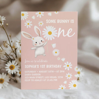 Einladung von Bunny Daisy Girl Birthday Party
