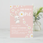 Einladung von Bunny Daisy Girl Birthday Party (Stehend Vorderseite)