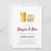 Einladung von Burgers & Beer (Vorderseite)