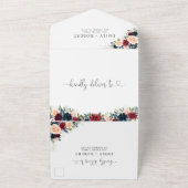 Einladung von Burgund und Marine (Außenbereich)