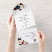 Einladung von Burgund und Marine (Abreißen)