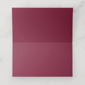 Einladung von Burgundy Bloom Floral Wedding (Innenseite Aufgefaltet)