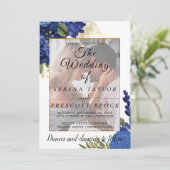 Einladung von Burgundy Floral Vellum Wedding (Stehend Vorderseite)