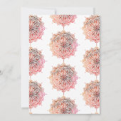 Einladung von Burgundy Red Mehndi (Rückseite)