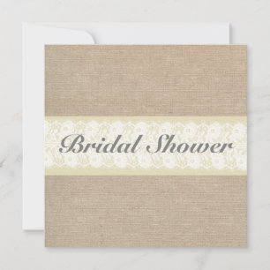 Einladung von Burlap & Lace Bridal Dusche
