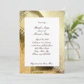 Einladung von Burlap und Daisy Country Bridal Dusc (Stehend Vorderseite)