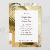 Einladung von Burlap und Daisy Country Bridal Dusc (Vorne/Hinten)