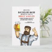 Einladung von Burly Beer Drinker (Stehend Vorderseite)