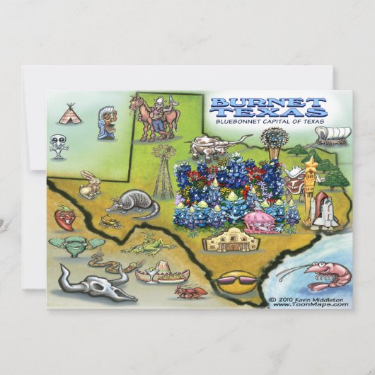 Einladung von Burnet TEXAS (Vorderseite)