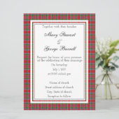 Einladung von Burrell Scottish Wedding (Stehend Vorderseite)