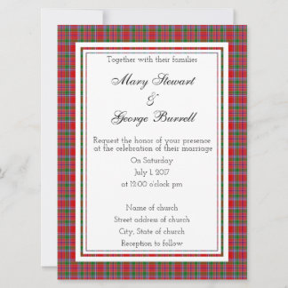 Einladung von Burrell Scottish Wedding