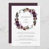 Einladung von Butterum & Plum Wreath (Vorne/Hinten)