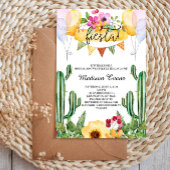 Einladung von Cactus und floral Brautparty Fiesta