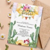 Einladung von Cactus und floral Brautparty Fiesta