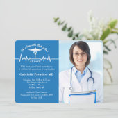 Einladung von Caduceus und Life Line Foto (Stehend Vorderseite)