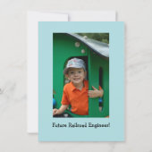 Einladung von Cake & Ice Cream Train - 4,5 x 6,25  (Rückseite)